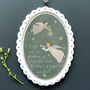 Elegant Oval Porcelain Angel Christmas Decoration, thumbnail 5 of 5