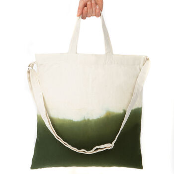 Ombre Tote Bag Green, 4 of 4