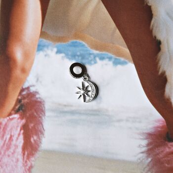 Sterling Silver Moon And Star Necklace Charm 925 Jewellery Gift, 7 of 7