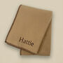 Personalised Fleece Blanket, Camel, thumbnail 1 of 5