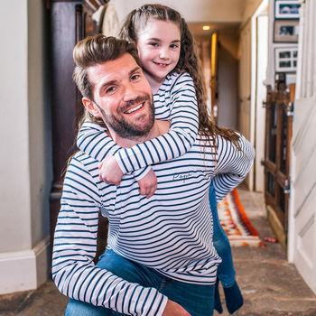 Personalised Daddy And Me Breton Tops, 2 of 8