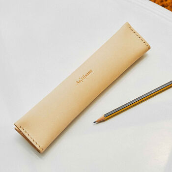 Leather Pencil Pouch Premium Leather Diy Kit, 6 of 10