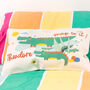 Children's Personalised Crocodile Themed Cushion, thumbnail 3 of 9