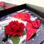 Personalised Red Rose Valentines Card Gift Boxed, thumbnail 2 of 6