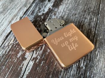 Personalised Engraved Rose Gold Lighter, 9 of 9