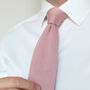 Wedding Handmade Polyester Knitted Tie In Dusty Pink, thumbnail 3 of 12