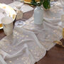 Ivory Gold Leaves Christmas Table Runner Two.5m, thumbnail 3 of 5