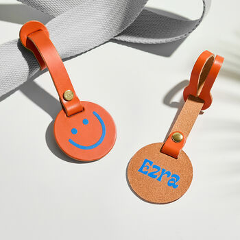 Personalised Smiley Face Bag Tag, 3 of 4