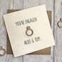 Personalised Wooden Ring Engagement Card, thumbnail 1 of 2