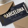 Personalised Gold Foil Barcelona Voucher, thumbnail 3 of 9