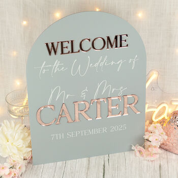 Manhattan Welcome To Our Wedding Acrylic 3D Sign, 9 of 9