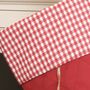Red Gingham Heart Christmas Stocking, thumbnail 4 of 6