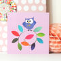 Owl Branch Birthday Card, thumbnail 5 of 5