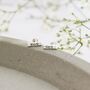 Personalised Tiny Mantra Bar Studs, thumbnail 1 of 4