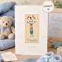 Personalised New Baby Card, Embroidered, thumbnail 1 of 11