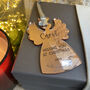 Personalised Rose Gold Angel Christmas Tree Dec 23, thumbnail 3 of 10