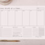 Habit Tracker Weekly Desk Planner Pad, thumbnail 1 of 4