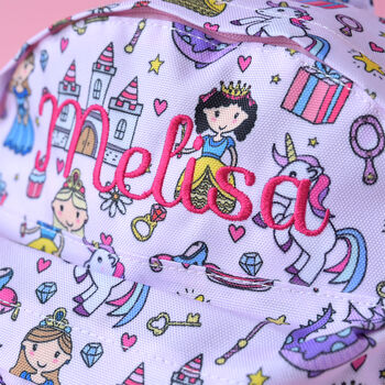 Personalised Princess Pink Backpack, 2 of 8