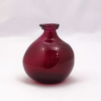Recycled Glass Vase | 18cm Blown Glass | 10 Colours, 8 of 9