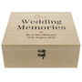 Personalised Black And Gold Wedding Keepsake Box, thumbnail 4 of 4