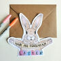 Cute Easter Bunny Card, thumbnail 1 of 4