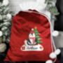 Personalised Christmas Penguin Sack, thumbnail 2 of 3