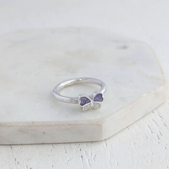 Memorial Ashes Butterfly Ring, 4 of 7