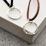Personalised Message Leather Cord Necklace, thumbnail 3 of 6