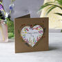 Valentine's Day Wildflower Seed Heart Card, thumbnail 1 of 5