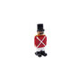 Glass Festive Nutcracker Figurine, thumbnail 2 of 4