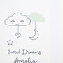 Sweet Dreams Cloud Nursery New Baby Print, thumbnail 8 of 12