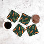 Carrot Coaster Set | Illustrated Coasters Gift Set | British Made, thumbnail 1 of 4