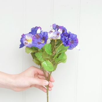 Faux Pansy Bouquet, 5 of 6