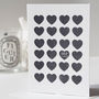 Personalised Chalkboard Love Heart Valentine's Card, thumbnail 1 of 2