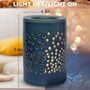 Ceramic Blue Halo Electric Oil Wax Melts Burner, thumbnail 6 of 6