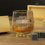 Personalised 'I Love You More Than Whisky' Glass And Stones, thumbnail 3 of 7