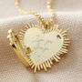 Personalised Heart Sunburst Locket Necklace, thumbnail 9 of 12