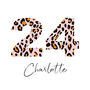 Leopard Happy Birthday Age Greeting Card, thumbnail 2 of 5