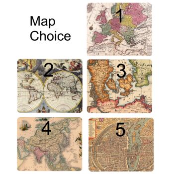 Personalised Old Maps Mouse Mat, 4 of 7