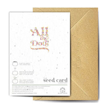 Sending Dots Of Hugs Plantable Greetings Card, 3 of 3