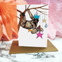 'Festive Fiesta' Sloth Christmas Card, thumbnail 2 of 5