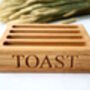 Personalised Oak Toast Rack, thumbnail 2 of 5
