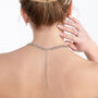 925 Sterling Silver Designer Large Petal Necklace, thumbnail 4 of 6