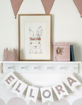 Liberty Bunny Nursery Print, 2 of 6