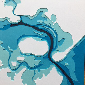 Poole Harbour Bathymetric Map, 3 of 7