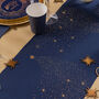 Navy Blue Glitter Christmas Table Runner Two.5m, thumbnail 3 of 5