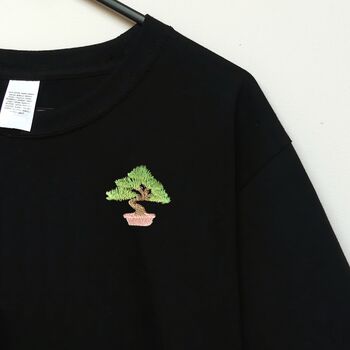 Bonsai Embroidered T Shirt, 3 of 8