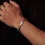 9 Mm Engraveable Flat Curb Bracelet, Cuban Link Bracelet, thumbnail 2 of 9