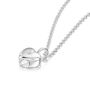 Tiny Crystal Heart Urn Ashes Necklace – Silver, thumbnail 7 of 7
