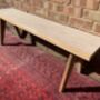 Modern Laminated Birchwood Bench With Tapered Legs, thumbnail 8 of 12
